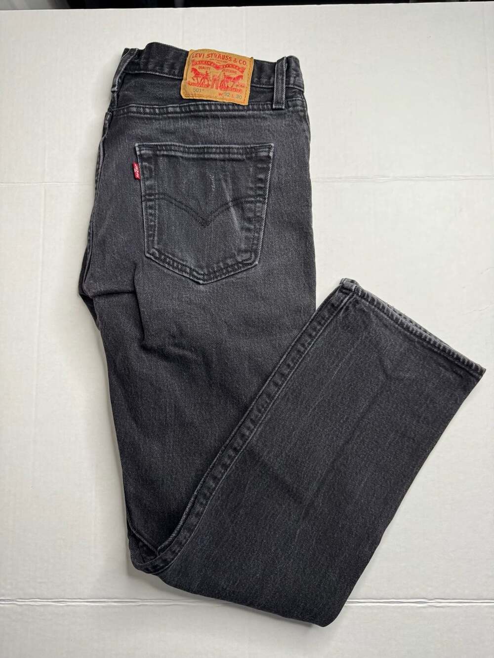Levi's 501 Original Fit Jeans Size 32x30 Black Denim Pants